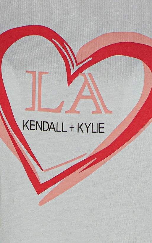Kendall&Kylie-Tricou oversize cu imprimeu grafic K&K